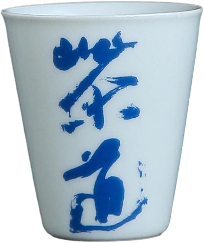 40ml/1.5oz Blue Grey Glazed Handwritten Fragrance Cup Creative Personalized by CAPIJIONG