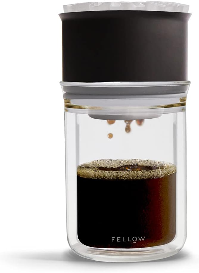 Fellow Stagg Pour-Over Dripper & Double Wall Glass Kit 10 oz, Stainless Steel by Unknown