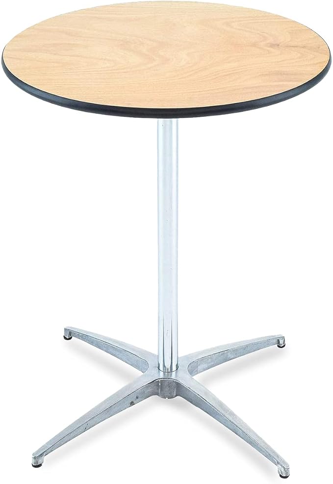 EventStable Titan Series 30" Round Classic Wooden Cocktail Table by EventStable