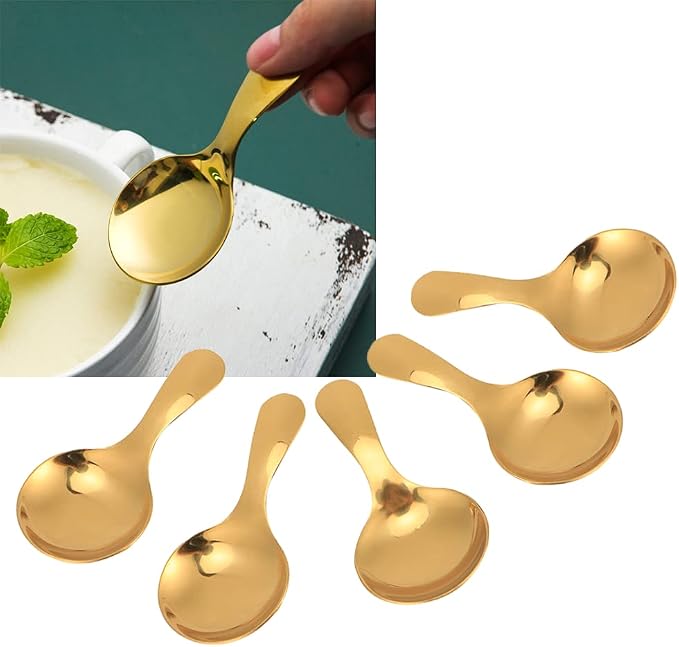 Watris Veiyi 5PCS Short Handle Spoons, Small Scoops by WatrisVeiyi