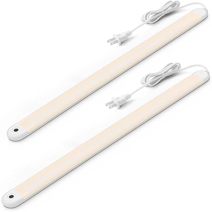 MYPLUS 24" Under Cabinet Lighting, 600LM Bright LED, 5 Color Temps, Dimmable by MYPLUS