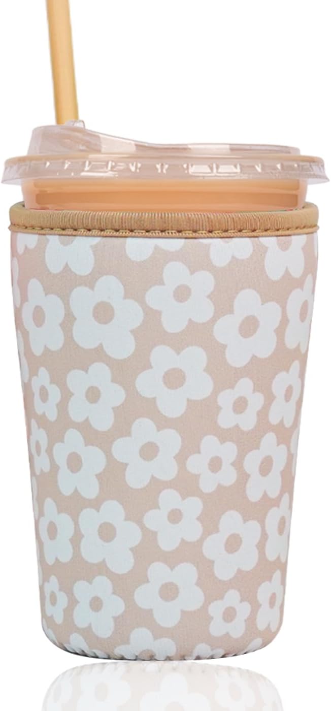 Reusable Insulated Sleeve for Iced Coffee Cup, Coffee Neoprene Sleeve for Cold by Unknown