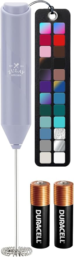 Zulay Kitchen Powerful Milk Frother AA Batteries Included – Ultra Fast Handheld by ZulayKitchen