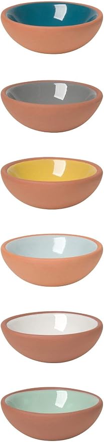 Now Designs Terracotta Pinch Bowl Set, Soy Sauce Dish, 1 oz by NowDesigns