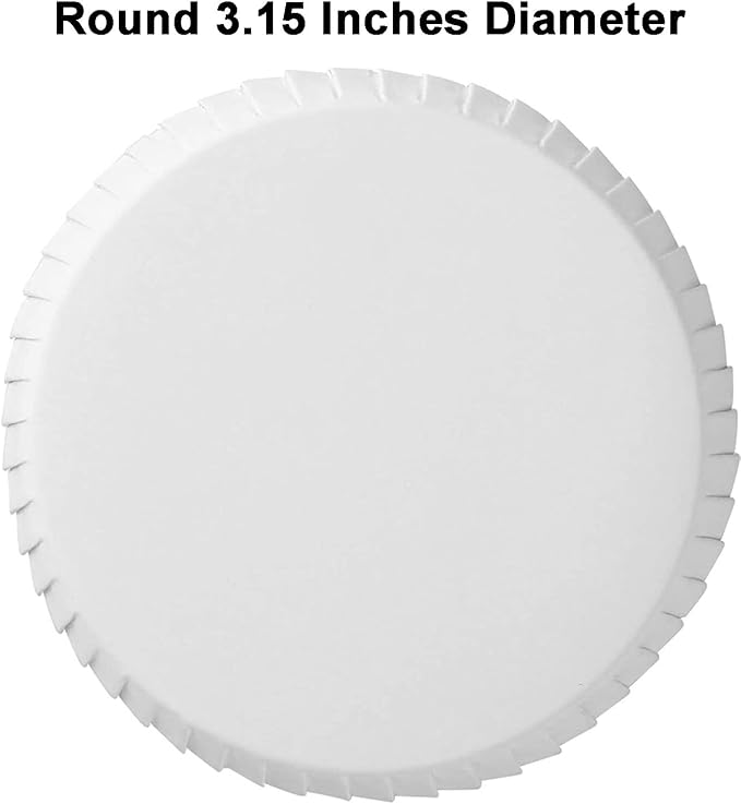KISSHAKE 100 PCS Disposable Paper Cup Cover Hot Cup Lid Recycled Drinking Lid - Image 3