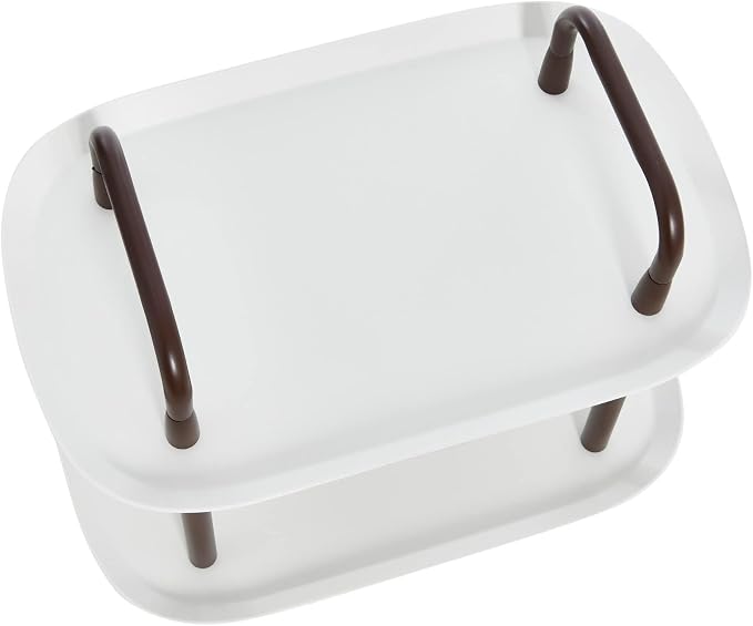 Main + Mesa Modern Plastic and Metal 2-Tier Trolley - Image 6