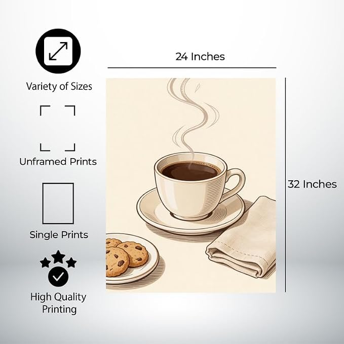 Lawrence Williams Designs Coffee and Cookies Poster - Image 2