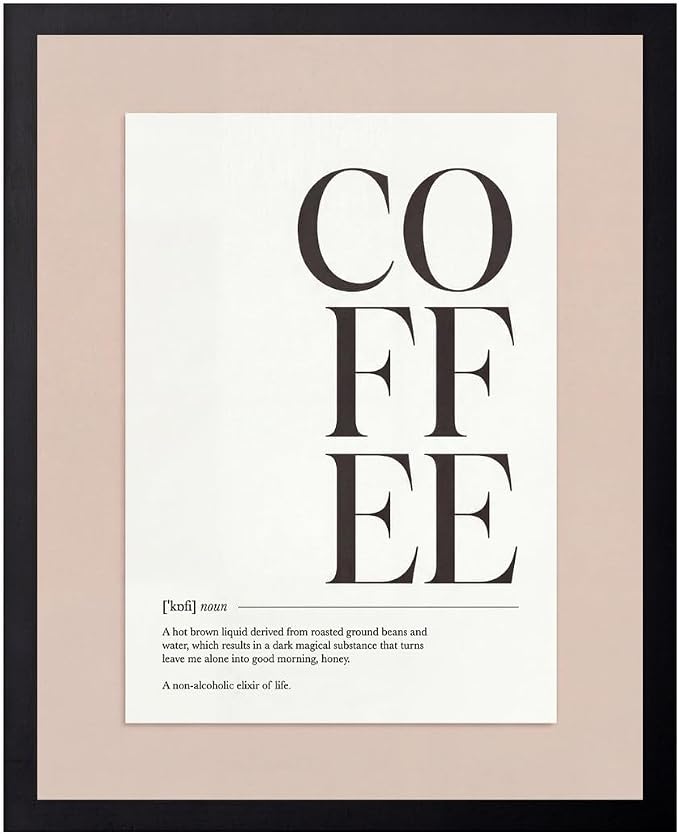 Lawrence Williams Designs Coffee Typography Poster by LawrenceWilliamsDesigns