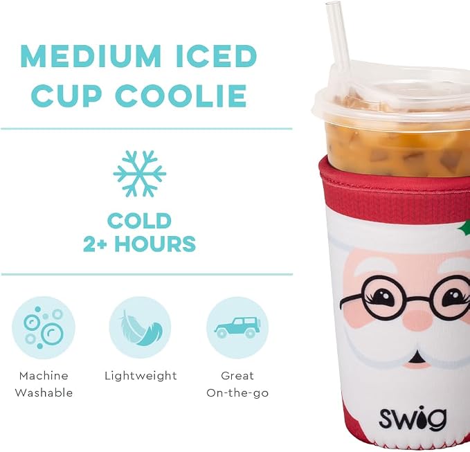 Swig Life Medium Iced Cup Coolie, Standard 22oz Iced Coffee Cup Insulator Sleeve - Image 4