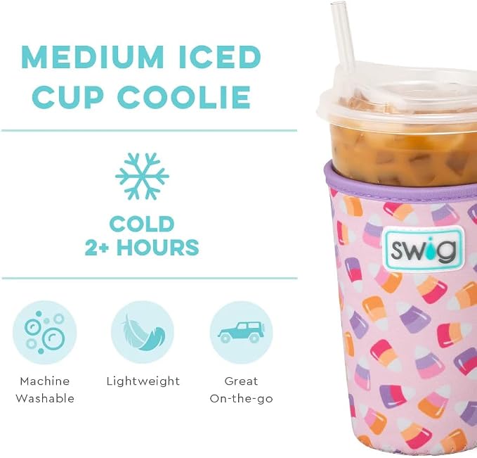 Swig Life Medium Iced Cup Coolie, Halloween 22oz Iced Coffee Cup Insulator - Image 4