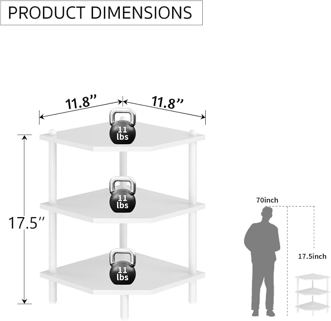 Corner Shelf Stand for Desk - Image 2