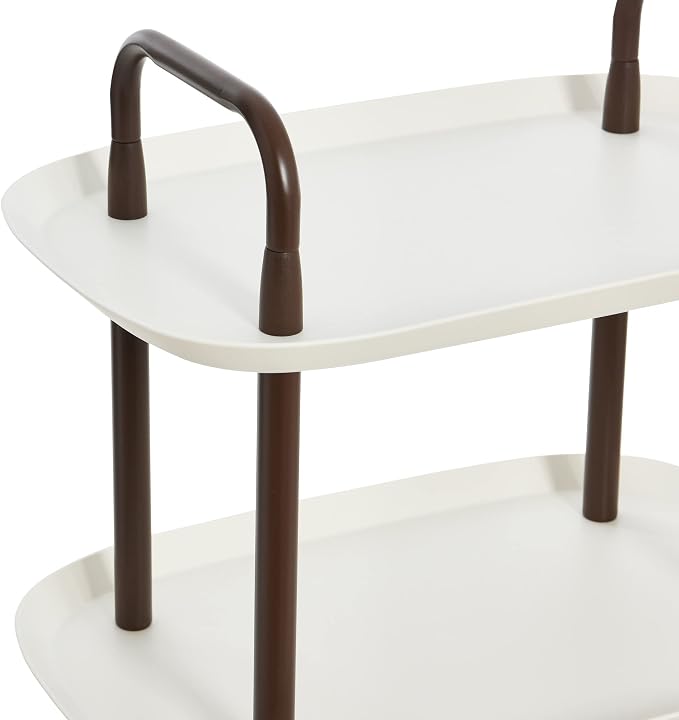Main + Mesa Modern Plastic and Metal 3-Tier Trolley - Image 4