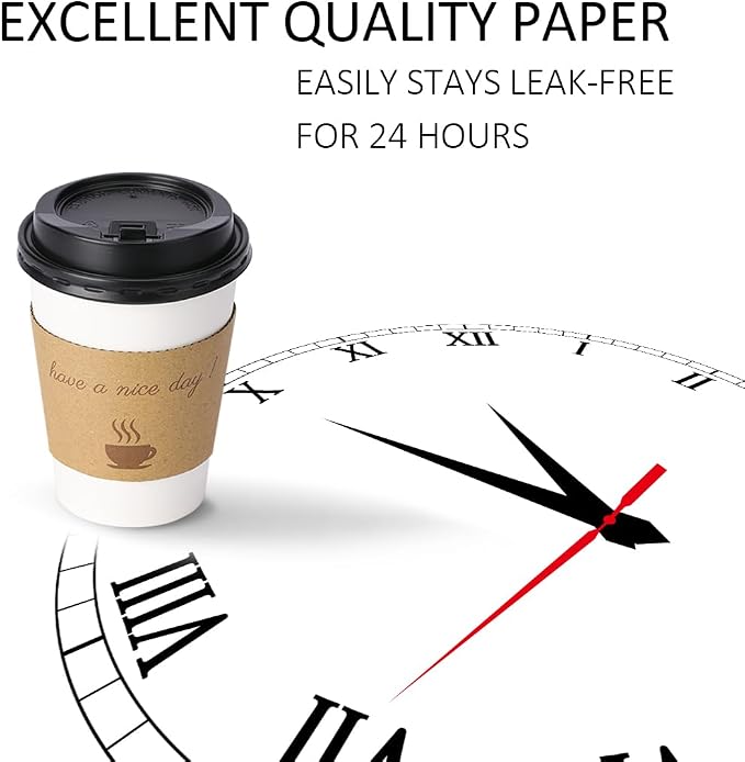 BYSNOW 500 pack 12 oz Disposable Coffee Cups - Image 3