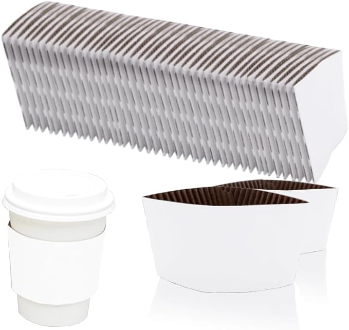 EchoDone 8 oz Disposable Coffee Cup Sleeves by EchoDone