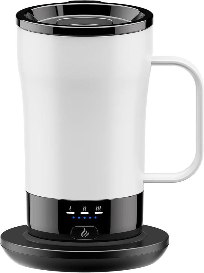Self-Heating Coffee Mug, 14oz Heated Coffee Mug by PUSEE