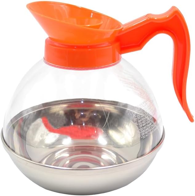 1 Pack Commercial Coffee Decanter 64oz 1.8L 12 Cup, Polycarbonate Plastic Body by FUJIDENSO