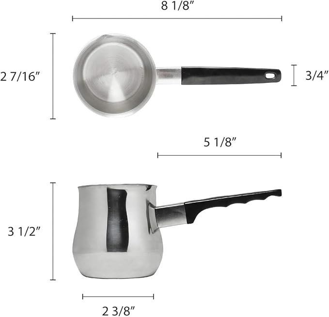 TrueCraftware- 12 oz Stainless Steel Turkish Coffee Decanter - Image 5