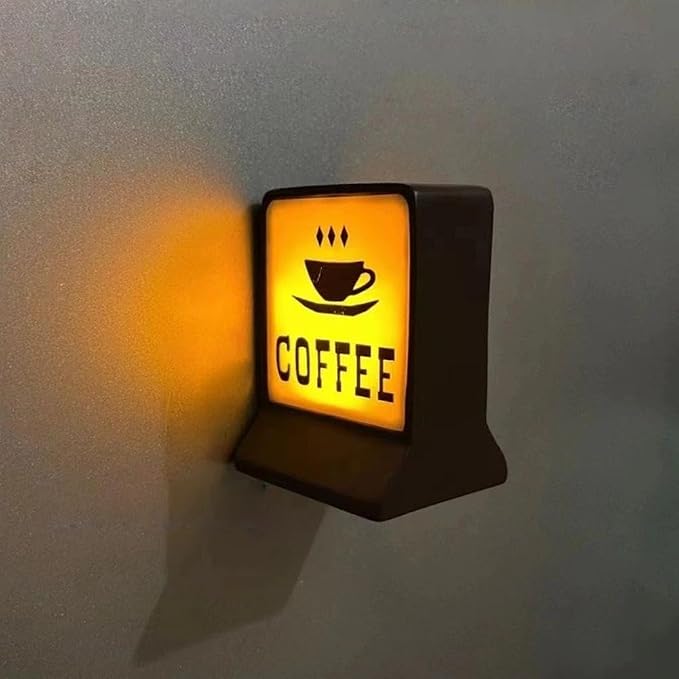 Coffee Lamp Refrigerator Magnets, Cute Cat Refrigerator Magnet by Unknown