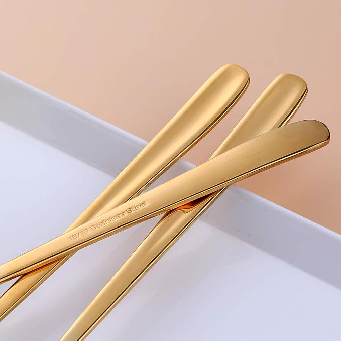 Buyer Star Long Handle Iced Tea Spoons, 8 inch 18/10 Heavy Duty Coffee Spoon - Image 6
