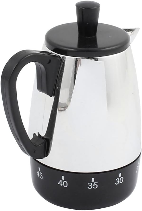 uxcell 4x3.4x2.2-Inch 60 Mins Mechanical Kitchen Time Meter Coffee Pot Design - Image 2