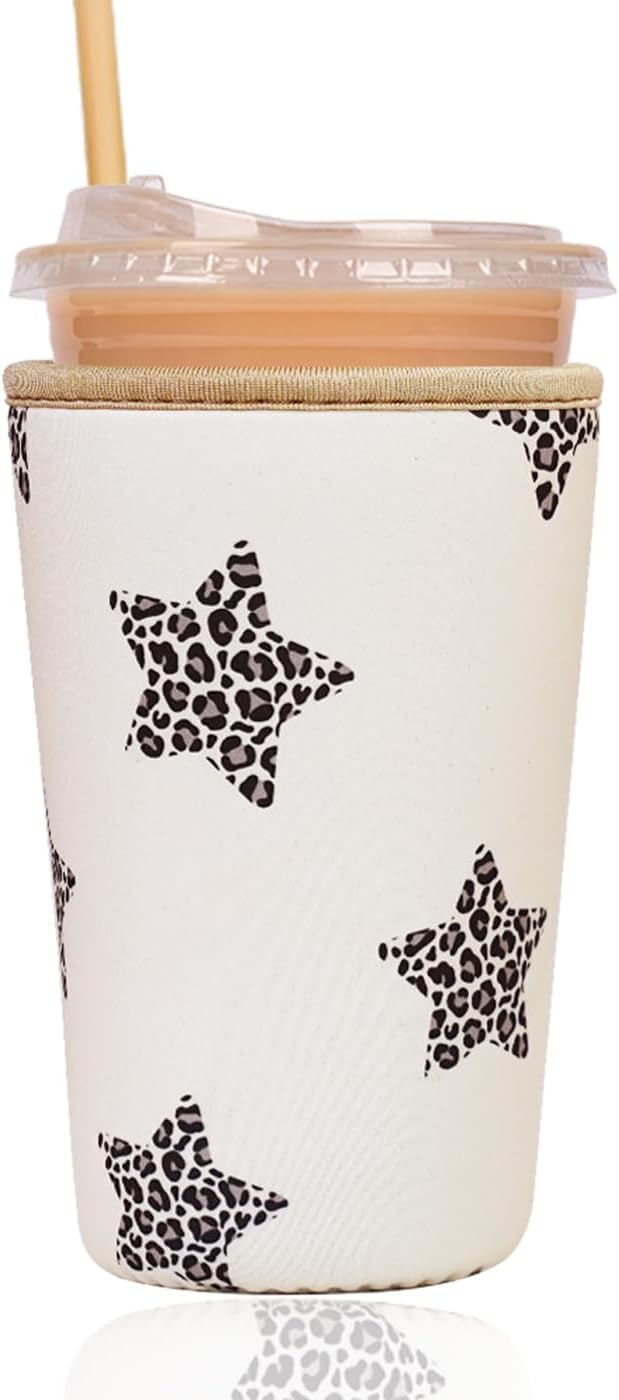 Reusable Insulated Sleeve for Iced Coffee Cup, Coffee Neoprene Sleeve for Cold by Unknown