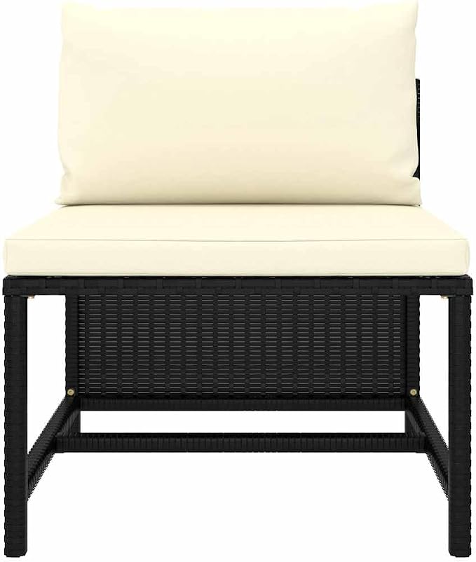 9 Piece Modular Garden Lounge Set, Outdoor Rattan Sectional Sofa - Image 5