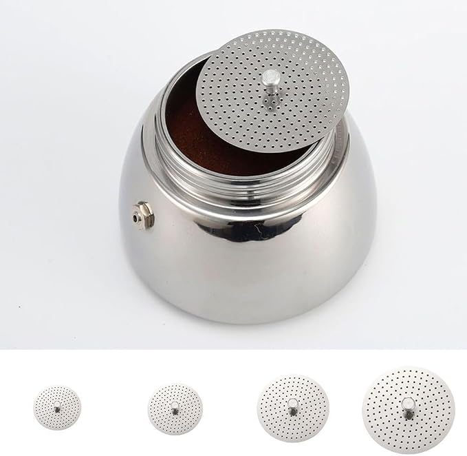 Stainless Steel for Coffee Reducer, Espresso Maker Replacement, Moka Pot Filter - Image 4