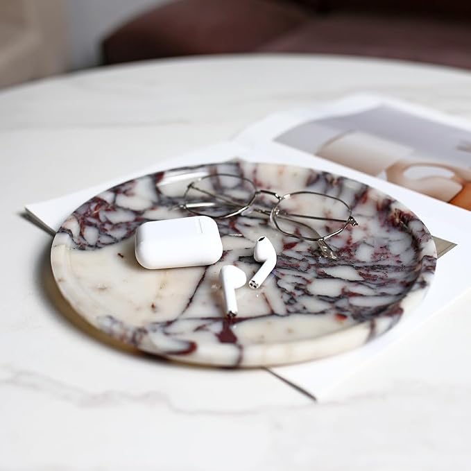 DUANYAN Natural Marble Tray, Coffee Table, Paper Cup, Cake Display, Coffee bar - Image 6