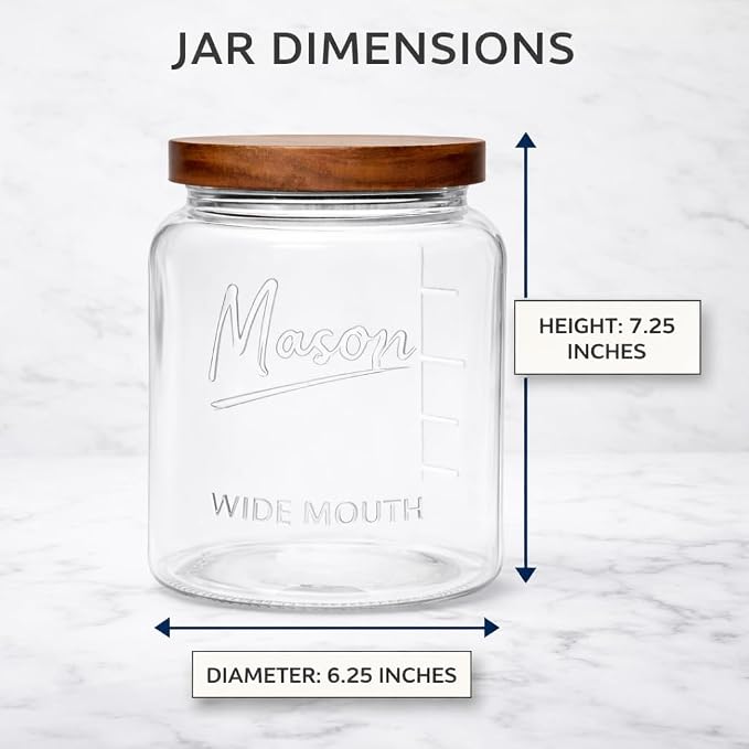 kitchentoolz Large Mason Jars - Image 3