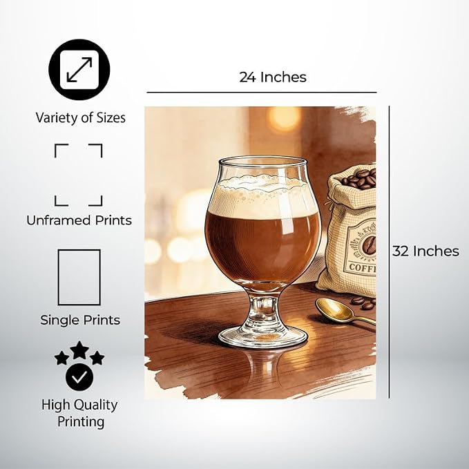 Lawrence Williams Designs Coffee Brew Glass Poster - Image 2