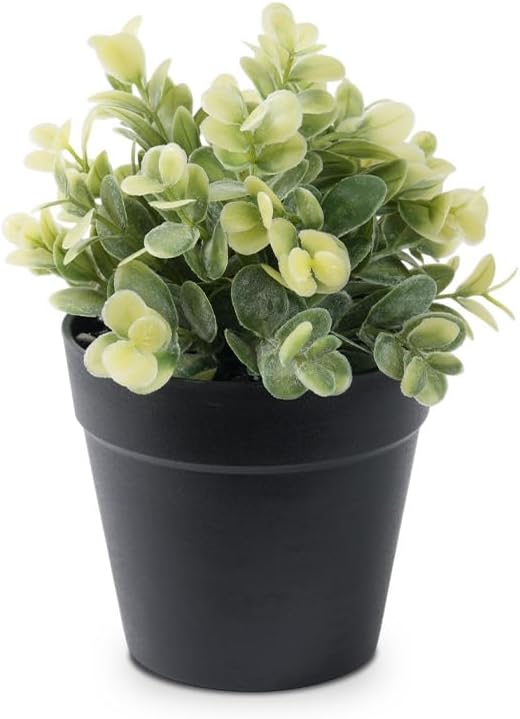 Fake Eucalyptus Potted Artificial Plant – Small Faux Eucalyptus - Image 7