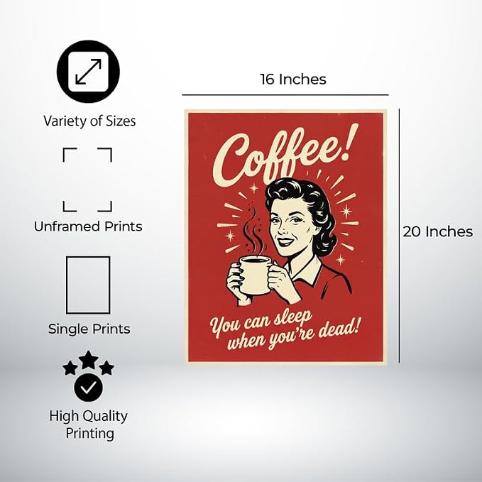 Lawrence Williams Designs Coffee Humor Poster - Image 2