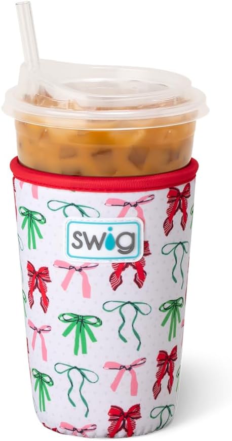 Swig Life Medium Iced Cup Coolie, Standard 22oz Iced Coffee Cup Insulator Sleeve by SwigLife