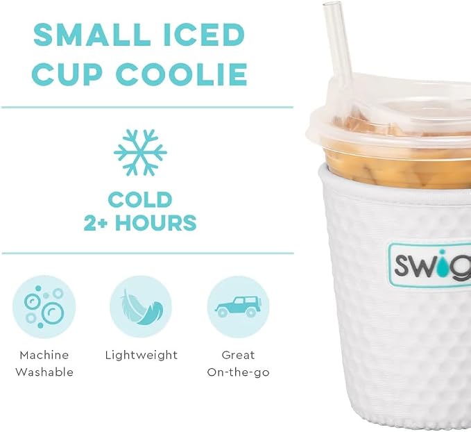 Swig Life Small Iced Cup Coolie, 16-20oz Iced Coffee Cup Insulator Sleeve - Image 3