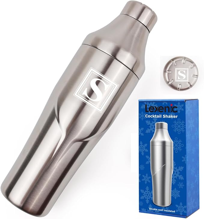 Lexenic 24oz Personalized Double Wall Cocktail Shaker by Lexenic