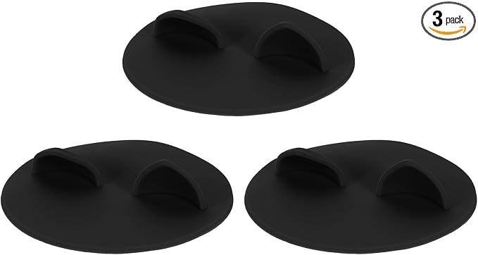 uxcell 3Pcs Silicone Cat Ear Mug Covers, 4.5 Inch, Microwave & Dishwasher Safe by uxcell