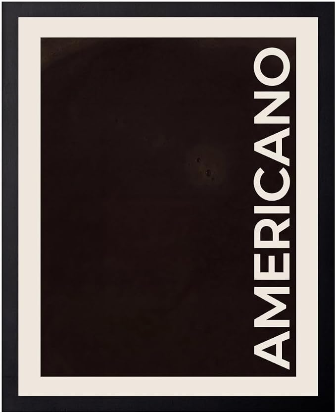 Lawrence Williams Designs Americano Coffee Poster by LawrenceWilliamsDesigns