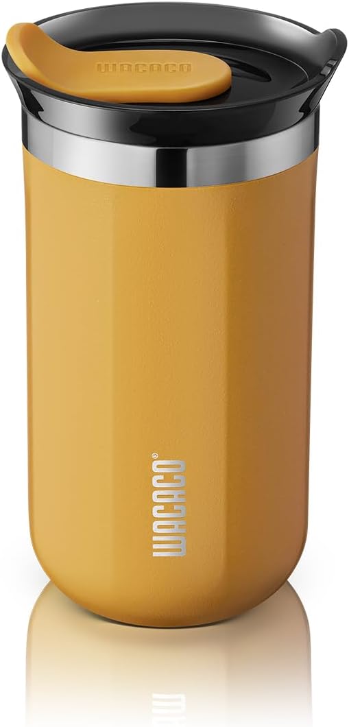 WACACO Octaroma Lungo Vacuum Insulated Coffee Mug, Double-wall Stainless Steel by WACACO