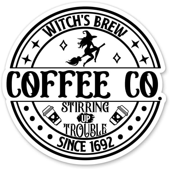 Witch's Brew Coffee Co Sticker by Sticker+Mine