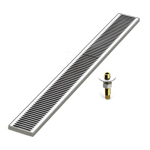 48-Inch Drip Tray with Center Drain by OCSParts