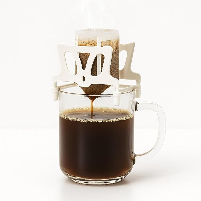 Foldable Drip Coffee Bag Stand – Portable Hanging Ear Filter Holder Bracket by FRAINEL-ElevateEveryEscape