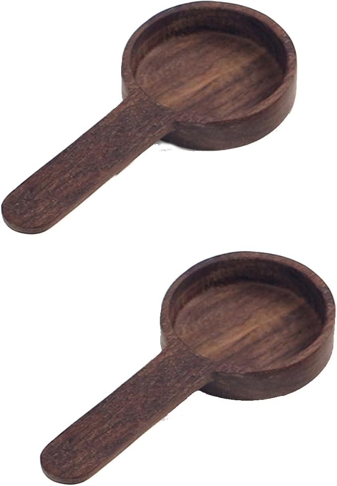 2PCS Wooden Coffee Scoops for Ground Coffee | Multi-Function Measuring Spoons - Image 2