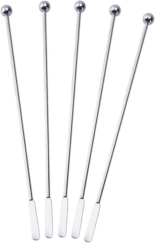 10 pcs Stainless Steel Coffee Beverage Stir Sticks Cocktail Stirrers Drink by SZLFSX