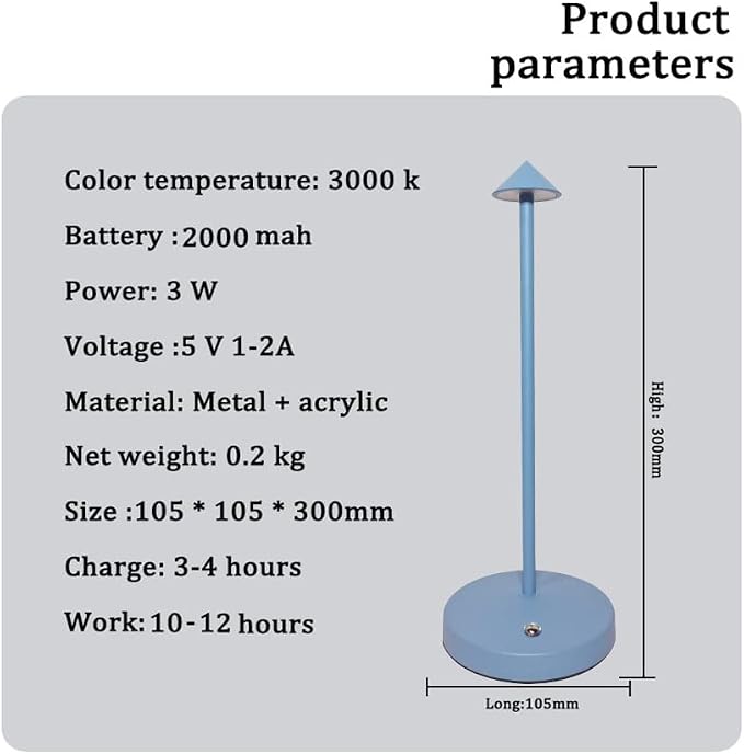 Cordless Table Lamps, Rechargeable Led Touch Bar Lamp, Portable Battery Desk - Image 6