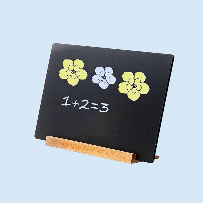 NEWNEWSHOW 2 Pack 8.7x12 Inch Tabletop Chalkboard - Image 4