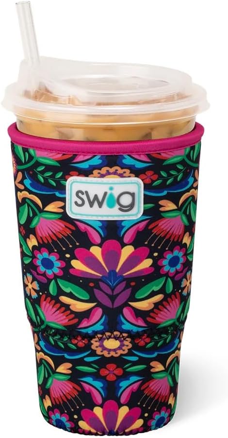 Swig Life Large Iced Cup Coolie, 30-32oz Iced Coffee Cup Insulator Sleeve by SwigLife