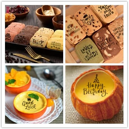 45 Coffee Stencils+2 Mesh Powder Shakers, Cake Baking Templates Coffee - Image 8