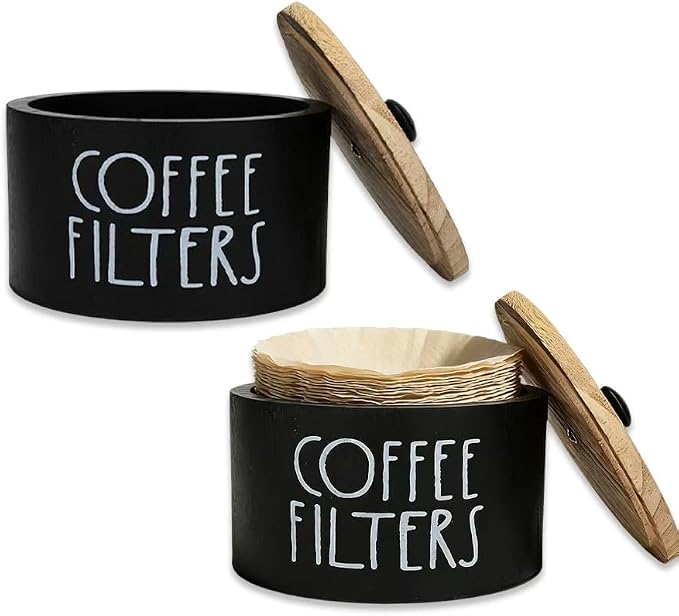 2 Pack Black Coffee Filter Holder by JBESUHI