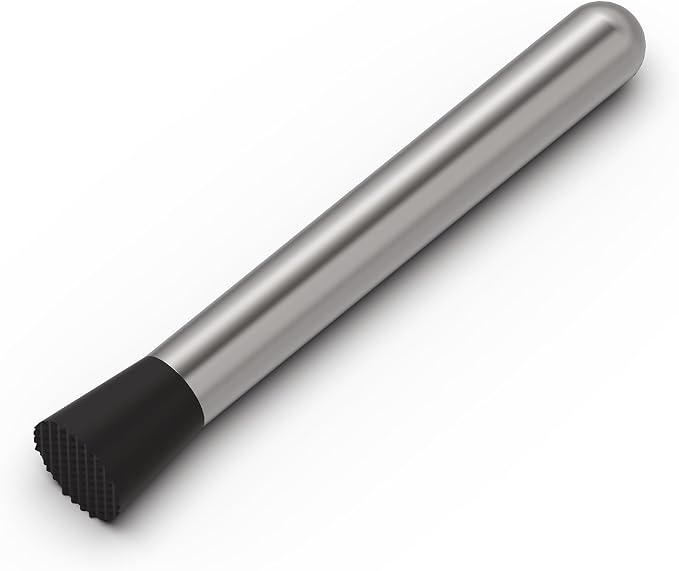Ohtomber 8" Muddler for Cocktails, Stainless Steel Cocktail Drink Muddler by Ohtomber