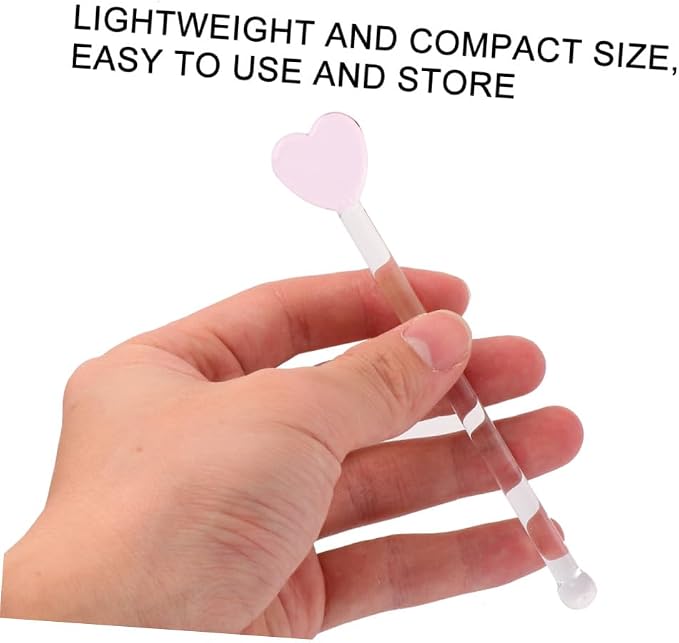 STOBAZA 5pcs Glass Mix Sticks Unique Cocktail Garnish Stirrer - Image 4